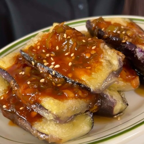 [Recipe] Rice Paper Eggplant Fritters